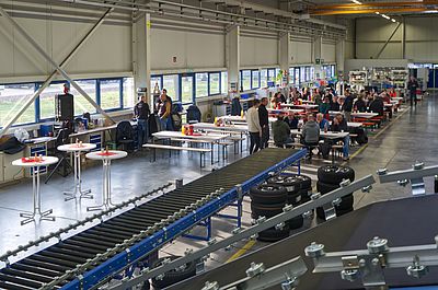Our celebration in the production hall